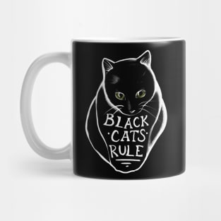 Black Cats Rule Mug